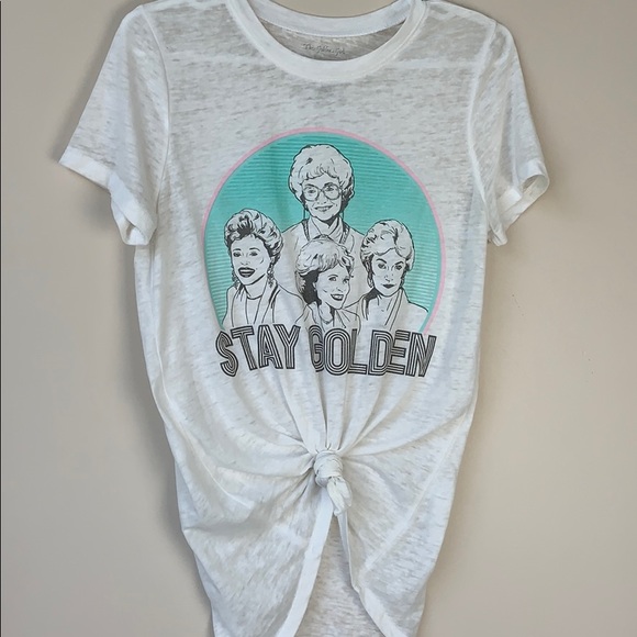 The Golden Girls Tops - The Golden Girls ‘Stay Golden’ Burnout Tee Medium
